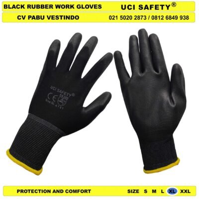Security Satpam Sarung Tangan otomotif Mekanik Bengkel Montir Motor Polyurethane Hand Gloves