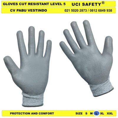 safety Gloves Sarung Tangan Hand Gloves Welding Kawat Besi Baja Glove - Gambar 2