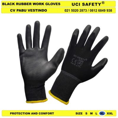 Dilapisi Karet otomotif Mekanik Bengkel Montir Motor Packing Safety Gloves Uci Safety Sarung Tangan