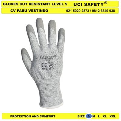 Coating Karet Nitril Proyek Kontruksi Anti Potong Glove