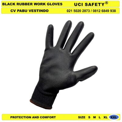 Bahan Nylon Polyester Coating Karet Polyurethane Hand Gloves Industri Pabrik Sarung Tangan - Gambar 5
