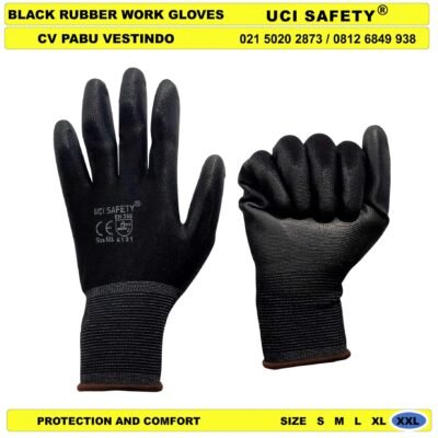 Sarung Tangan Palm Fit Safety Gloves Kerja Proyek Tukang Bagunan