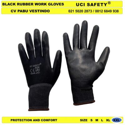 Industri Pabrik Hand Gloves Berkebun Coating Karet otomotif Mekanik Bengkel Montir Motor Uci Safety