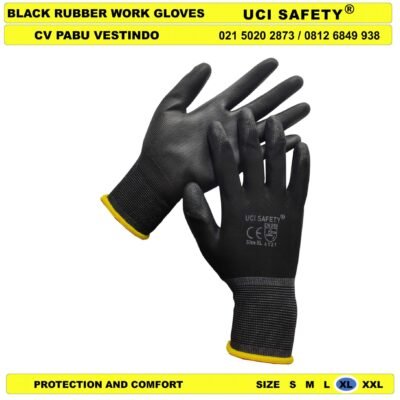 Uci Safety Sarung Tangan PU Proyek Tukang Bagunan Pengaman kerja - Gambar 2