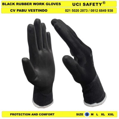 Uci Safety Coating Karet Sarung Tangan Kerja Anti Slip