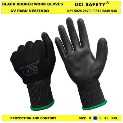 Uci Safety Sarung Tangan Coating Karet Karet Hand Gloves