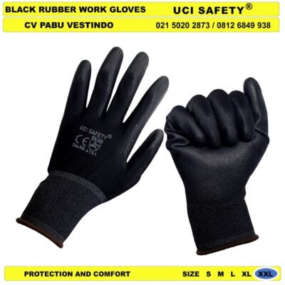 Berkebun Pengaman kerja Anti Slip Karet Telapak Tangan dilapisi karet Safety Gloves - Gambar 5