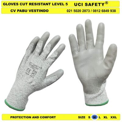 Berkebun Coating Karet Nitril Pabrik Anti Iris Pertambangan Glove - Gambar 5