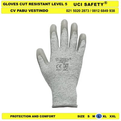 Anti Iris Sarung Tangan En 388 4543 Anti Benda Tajam Welding Glove - Gambar 5