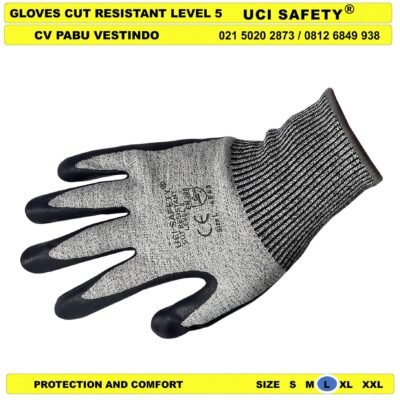 Coating Karet Nitril Proyek dilapisi karet Industri Warna Abu Abu, Hitam Pabrik Glove