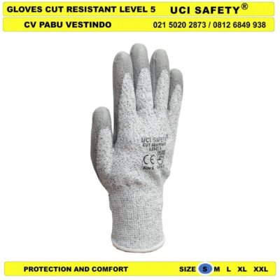 Ukuran S M L XL XXL Sarung Tangan Tebal Anti Sayat Glove - Gambar 4