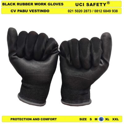 Uci Safety Bahan Nylon Polyester Sarung Tangan Industri Pabrik Palmfit - Gambar 4
