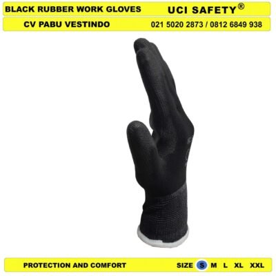 Coating Karet Hitam Black Uci Safety Dilapisi Karet Packing - Gambar 5