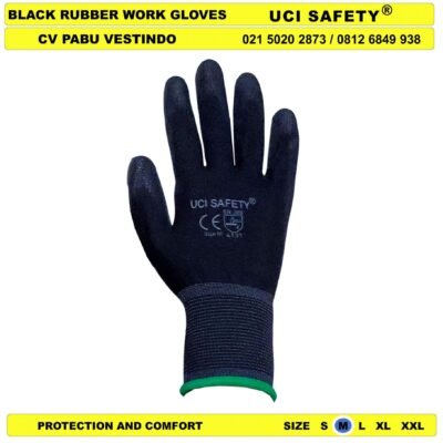 Uci Safety Polyurethane Palm Fit otomotif Mekanik Bengkel Montir Motor Dilapisi Karet - Gambar 4