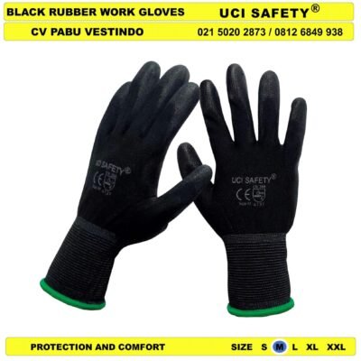 Uci Safety Sarung Tangan Kerja Hand Gloves Security Satpam - Gambar 4