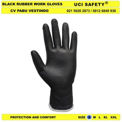 Uci Safety Security Satpam Sarung Tangan Palmfit Coating Karet - Gambar 5