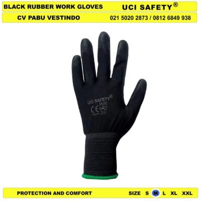 Anti Slip Uci Safety otomotif Mekanik Bengkel Montir Motor Sarung Tangan Safety Gloves - Gambar 5