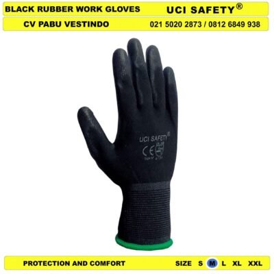 Dilapisi Karet Safety Gloves Uci Safety Kerja Sarung Tangan Palmfit - Gambar 4