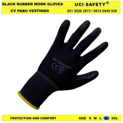 Uci Safety Sarung Tangan Karet Anti Slip PU - Gambar 2