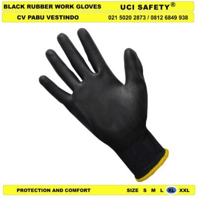 Uci Safety Sarung Tangan Coating Karet Karet Hand Gloves - Gambar 2