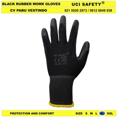 Bahan Nylon Polyester Proyek Tukang Bagunan Sarung Tangan Polyurethane Hand Gloves - Gambar 4