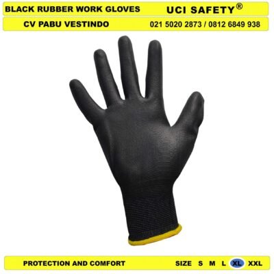 Coating Karet Sarung Tangan PU Security Satpam Uci Safety - Gambar 2