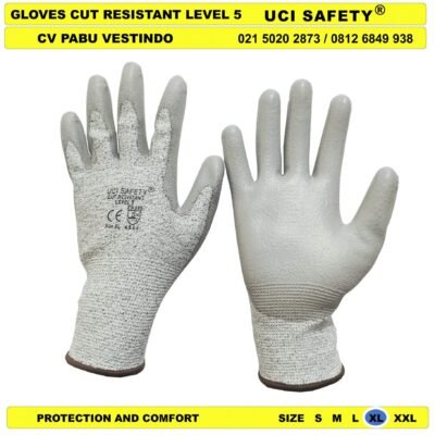 Uci Safety Sarung Tangan Karet Polyurethane Glove