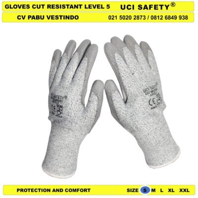 Cut Resistant Level 5 Pabrik Sarung Tangan Sarung Tangan Glove - Gambar 2