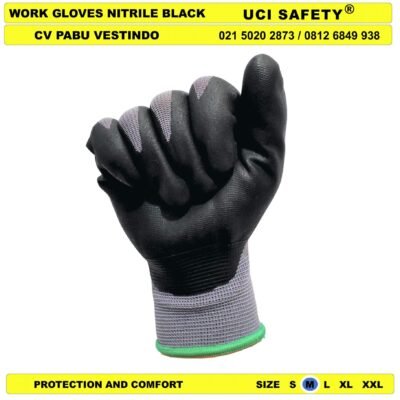 Uci Safety En 388 Nitril Bengkel Tukang - Gambar 4
