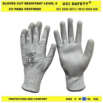 Welding Anti Licin Cutting Glove - Gambar 4
