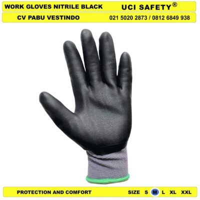 Anti Licin Pengaman kerja Safety Kerja Ukuran M L XL safety Gloves - Gambar 5