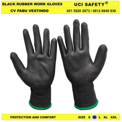 Uci Safety Hand Gloves Coating Karet Palmfit PU