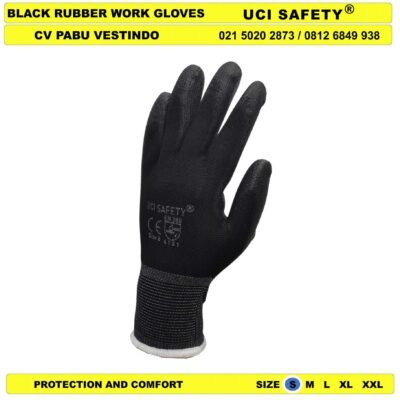 Uci Safety Sarung Tangan Coating Karet Karet Hand Gloves - Gambar 4