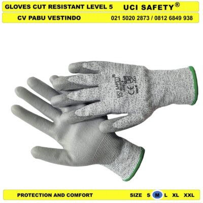 Uci Safety Sarung Tangan Bengkel dilapisi karet Glove