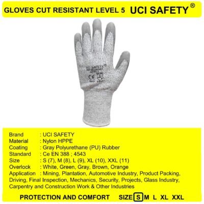 Sarung Tangan Safety Gloves Bengkel Industri - Gambar 4