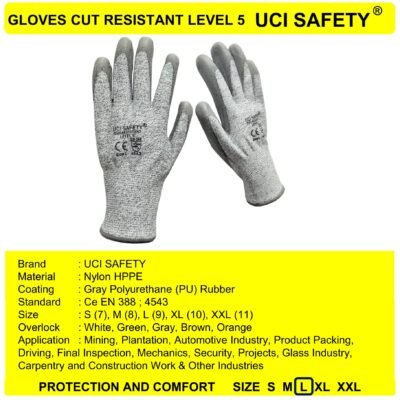 Sarung Tangan Pertambangan Hand Gloves Kaca Perkebunan - Gambar 4