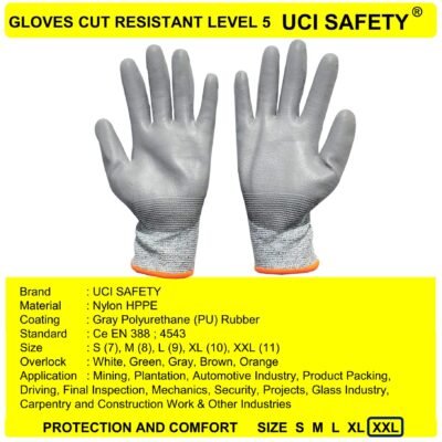 Sarung Tangan Safety Gloves Welding Pengaman Kerja En 388 4543 - Gambar 5