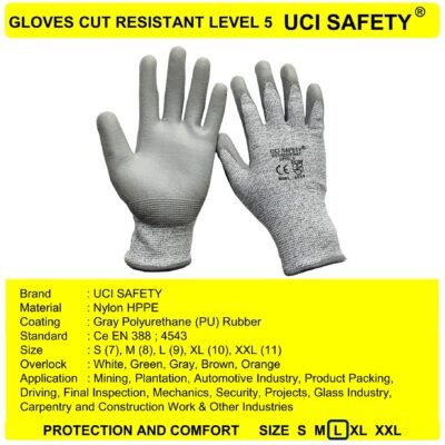 Sarung Tangan Welding Berkebun Tebal Pertambangan Hand Gloves Anti Sayat - Gambar 4