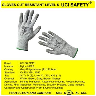 Sarung Tangan Kawat Besi Baja Tebal Safety Gloves - Gambar 5