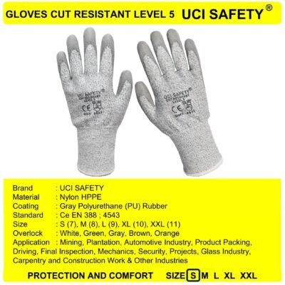 Sarung Tangan Safety Gloves Welding Pengaman Kerja En 388 4543 - Gambar 2