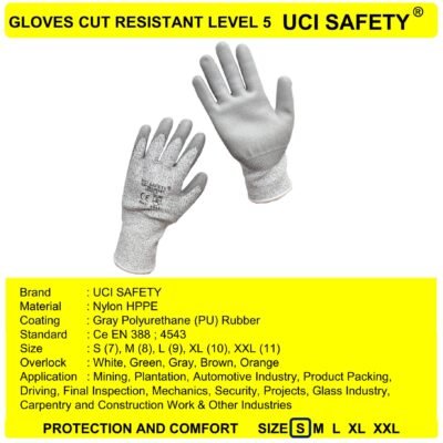 Sarung Tangan Welding Ukuran S M L XL XXL Safety Gloves Kontruksi Mekanik