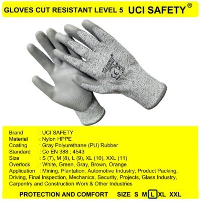 Gloves Anti Iris Pertambangan Anti Pisau Potong Sarung Tangan - Gambar 4