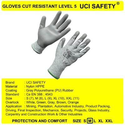 Sarung Tangan Uci Safety Hppe Berkebun Welding - Gambar 2