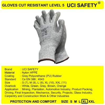 Sarung Tangan Safety Gloves Bengkel Industri - Gambar 2