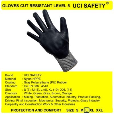 Uci Safety Kontruksi Sarung Tangan 4543 - Gambar 3
