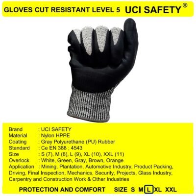 Sarung Tangan Welding Nitrile Anti Sayat Industri - Gambar 2