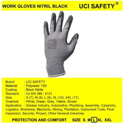 Gloves Anti Licin Multi Purpose Safety Gloves - Gambar 2