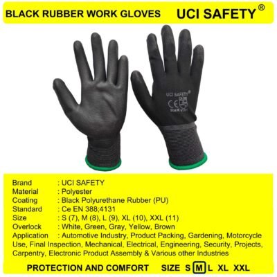 Sarung Tangan Palm Fit Berkebun Anti Slip Dilapisi Karet