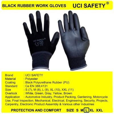 Gloves Bengkel Kerja Black Proyek