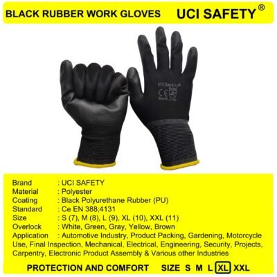 Uci Safety Pabrik Anti Slip Polyester Satpam - Gambar 3